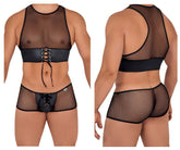 CandyMan 99590 Haut-short en maille Couleur Noir